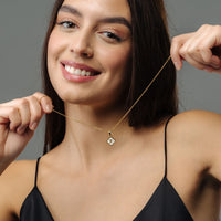 Thumbnail for Clover Initial Necklace