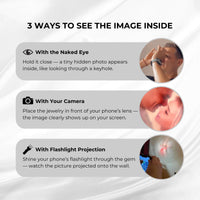 Thumbnail for Image demonstrating 3 ways to see the hidden picture in the Minimalist Photo Bracelet by Brother & Sisters.