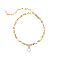 Thumbnail for Gold Initial Anklet - Ankle Bracelet - Anklet for Women - Gold Leg Bracelet Anklet O Brother & Sisters