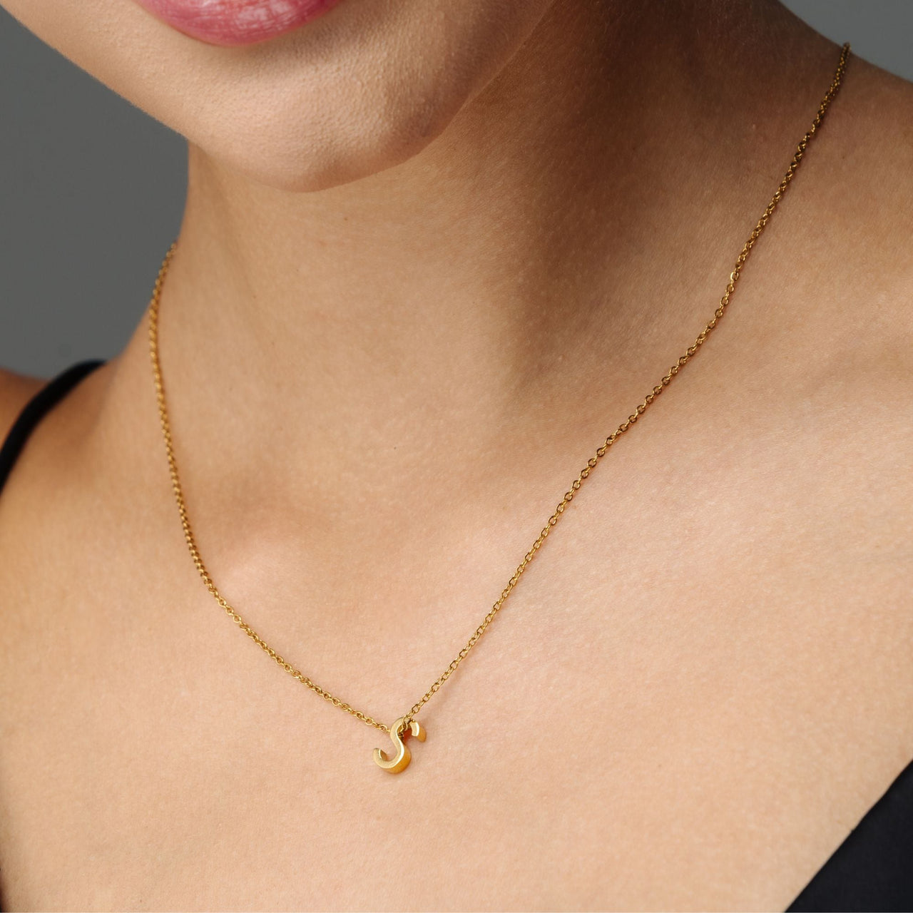 Gold Necklace for a Woman - Iconic Initial Necklace - Woman Necklace - Letter Necklace - Silver Necklace Necklace Gold / A Brother & Sisters