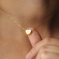 Thumbnail for Gold Necklace for a woman - Love Initial Necklace - Woman Necklace - Letter Necklace Necklace Brother & Sisters