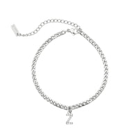 Thumbnail for Silver Initial Anklet - Ankle Bracelet - Anklet for Women - Silver Leg Bracelet Anklet Z Brother & Sisters