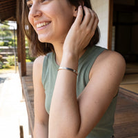 Thumbnail for Travel bracelet — worn, everyday gesture, silver | SKU: ttfa-wg