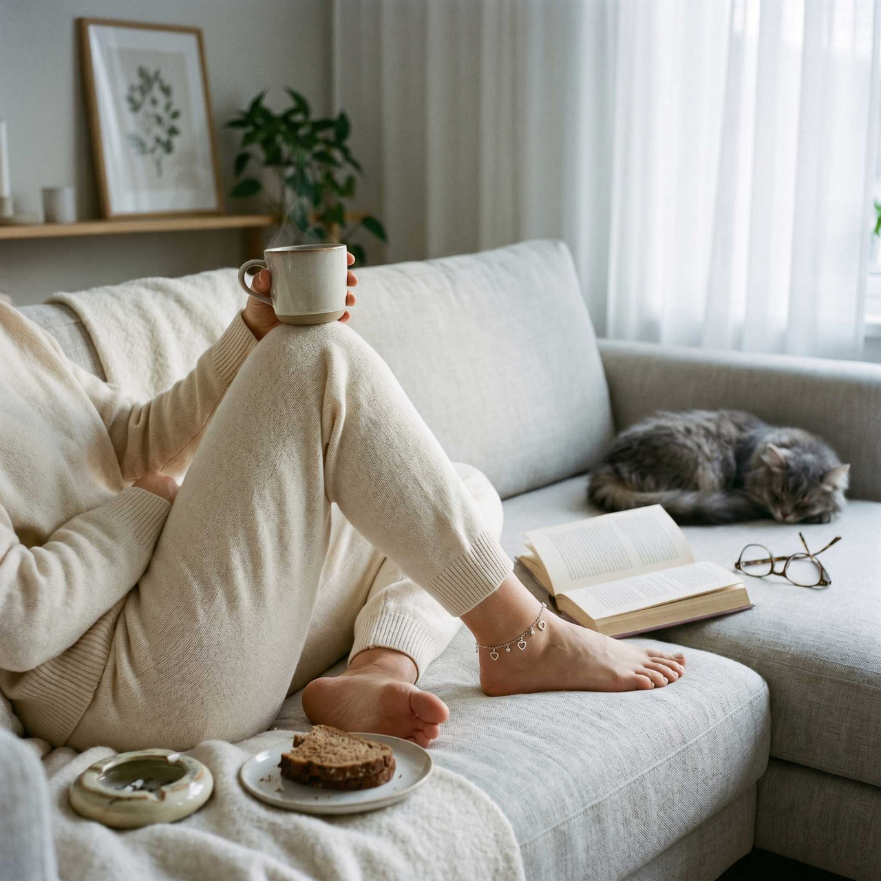 Heart & Crystal Anklet
