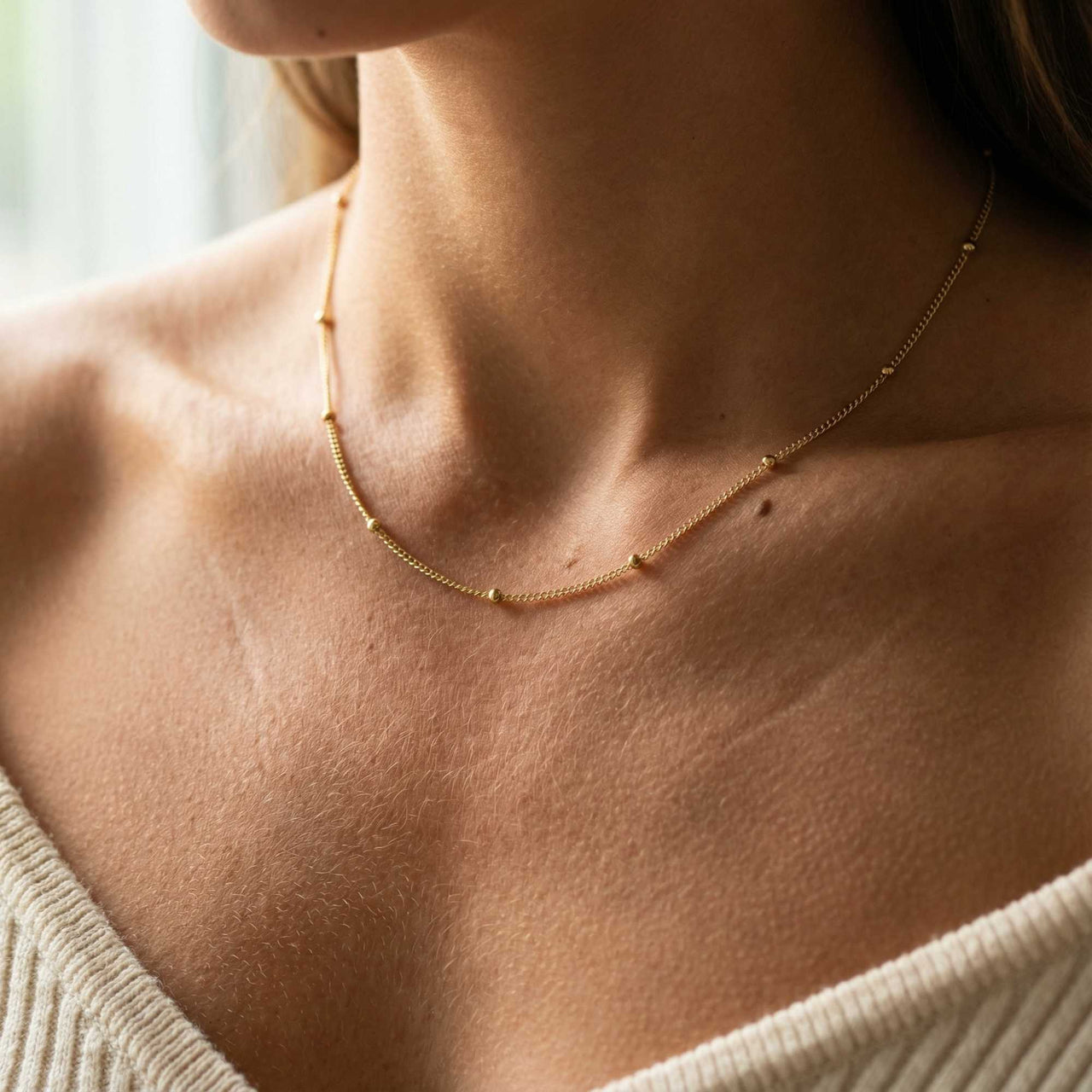 Julia Beaded Chain Necklace