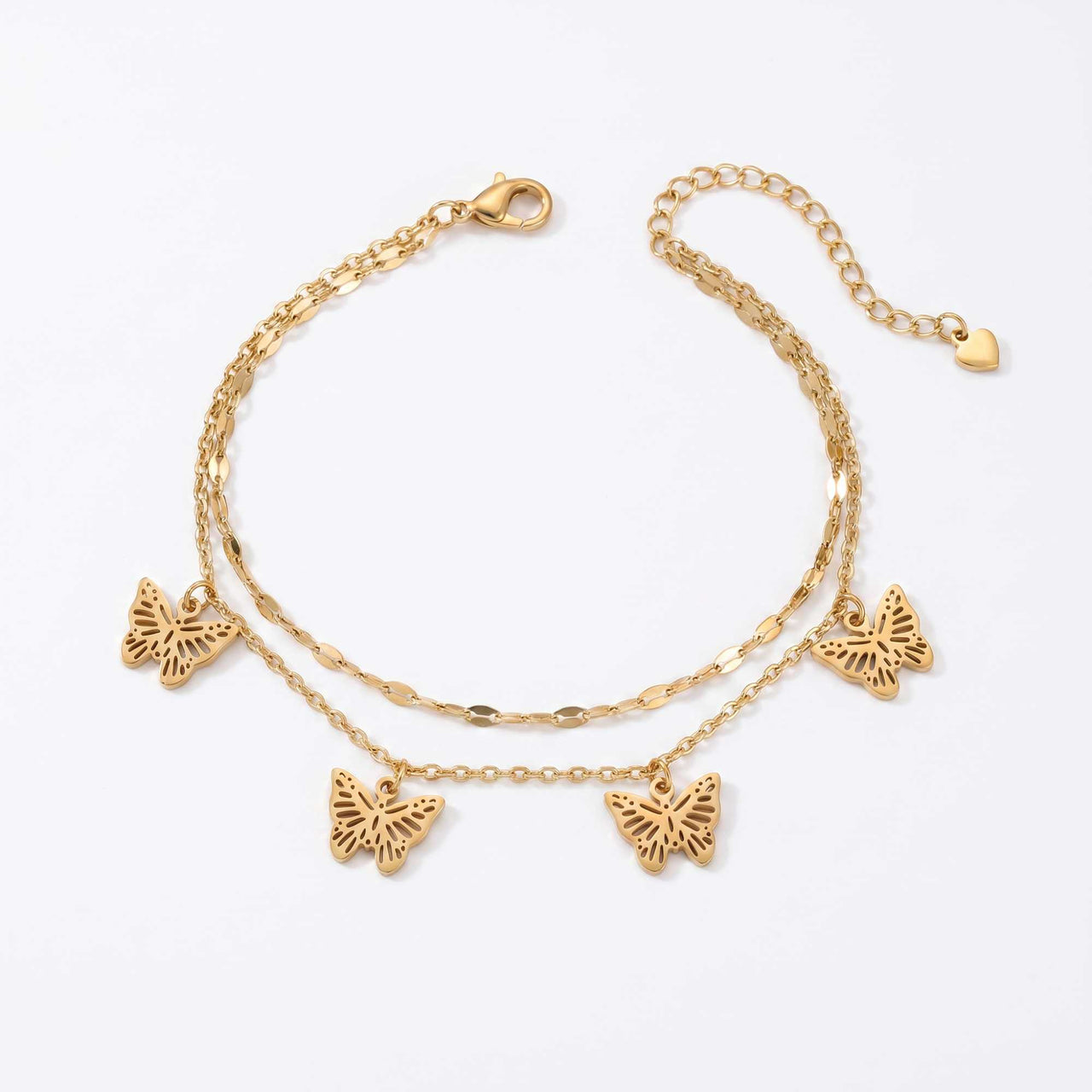 Butterfly Layered Anklet