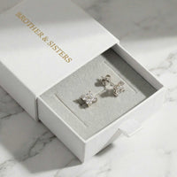 Thumbnail for Crystal Flower Stud Earrings