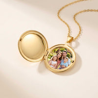 Thumbnail for Round Photo Locket Necklace