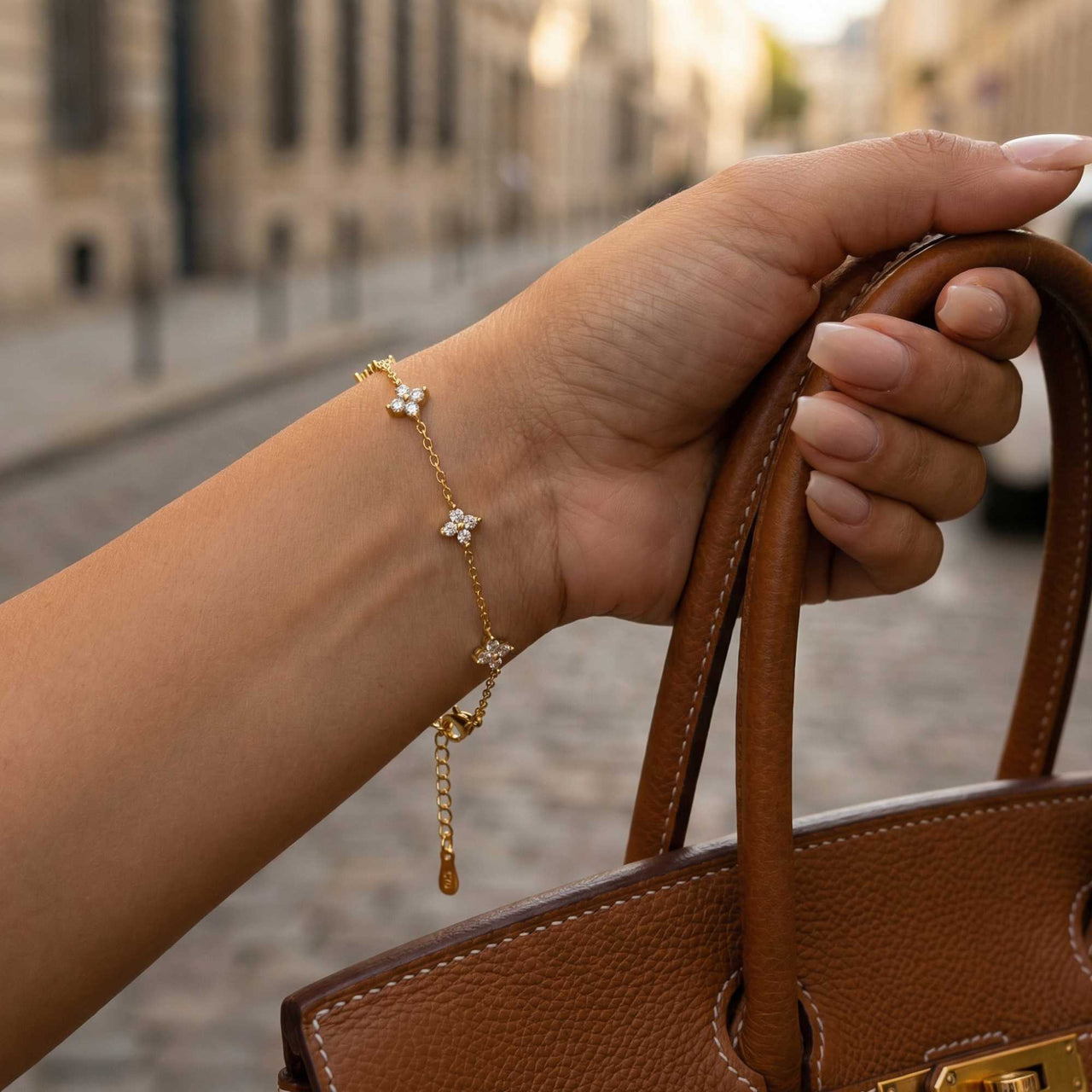 Crystal Flower Bracelet