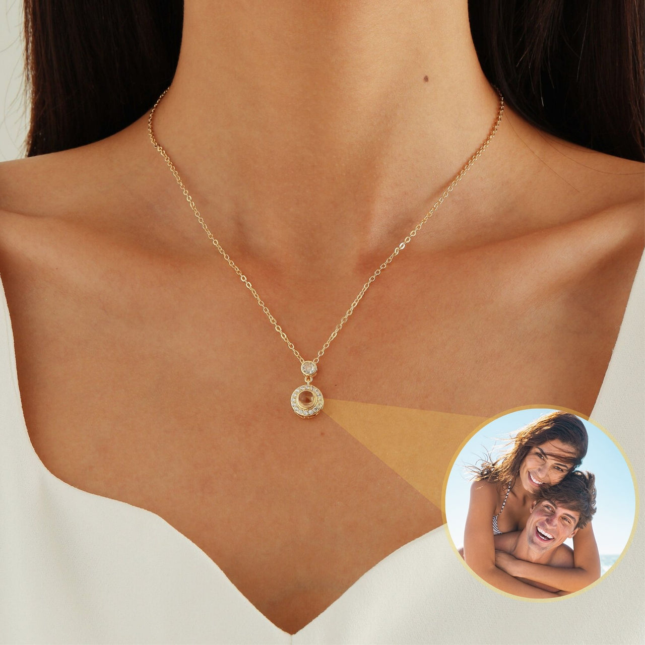 Elegant Photo Necklace