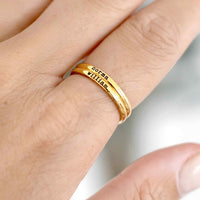 Thumbnail for Petite Custom Name Ring