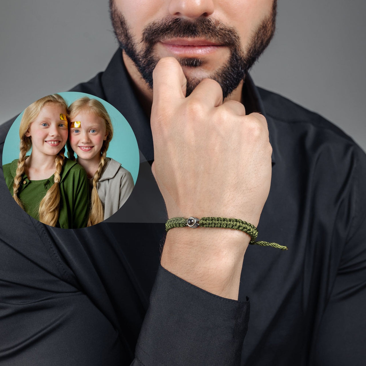 Man Photo Bracelet