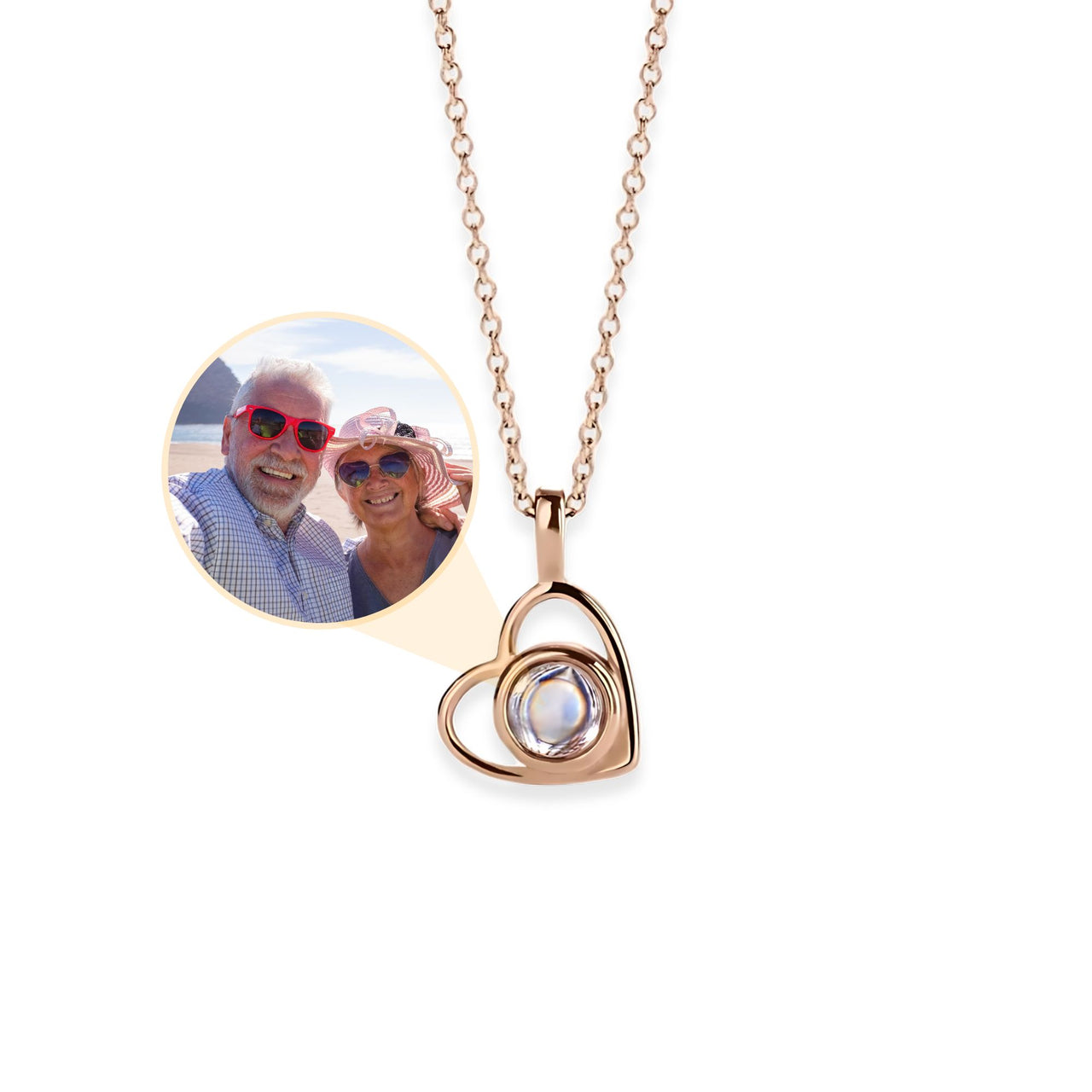 Heart Photo Necklace