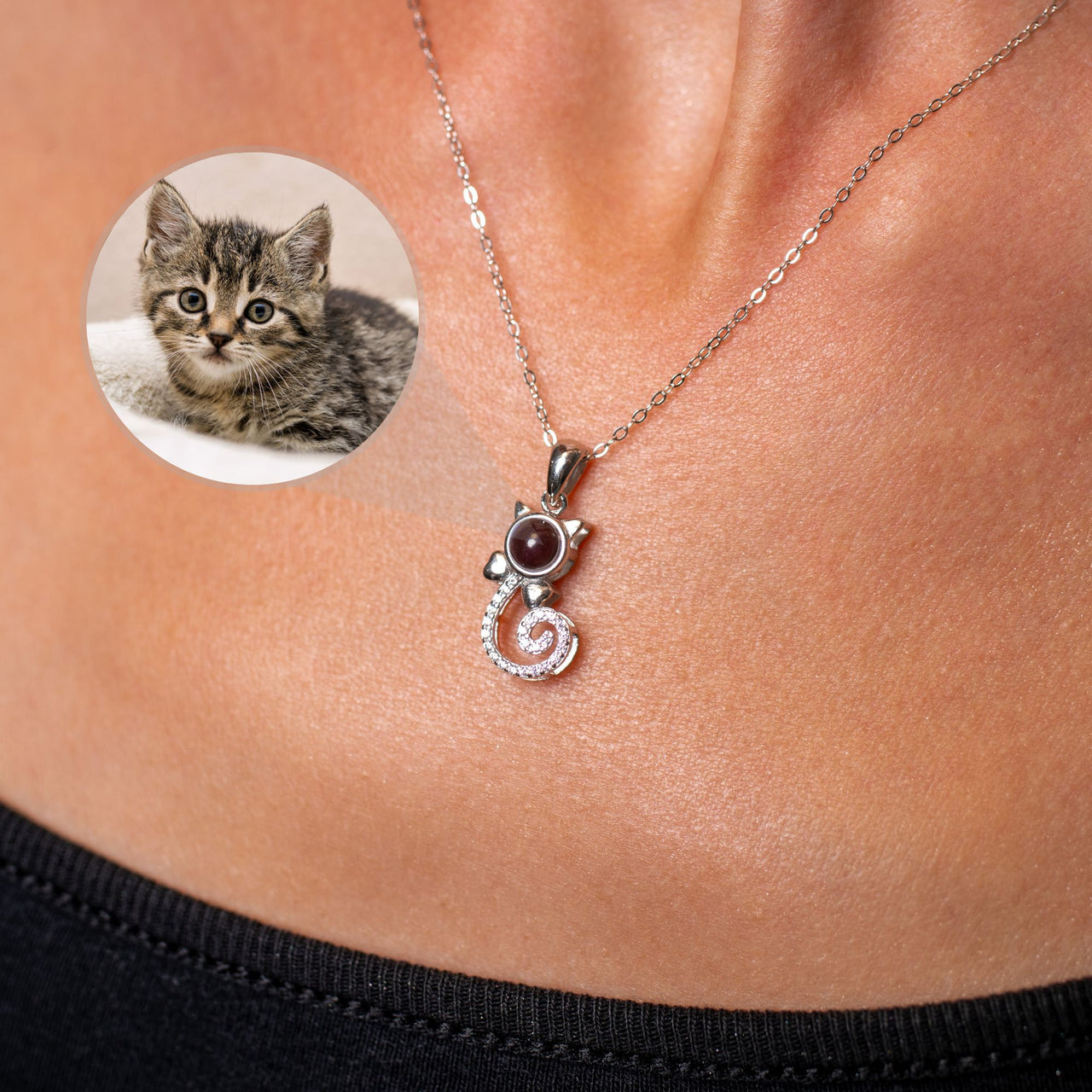 Kitten Photo Necklace