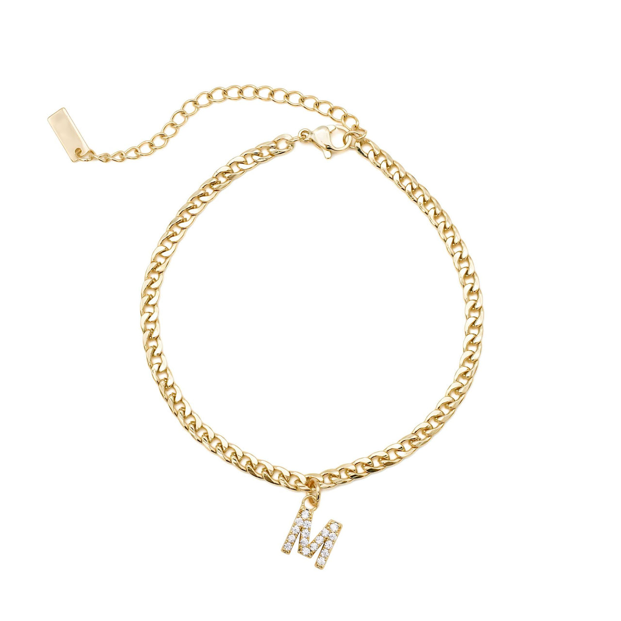 Gold Initial Anklet