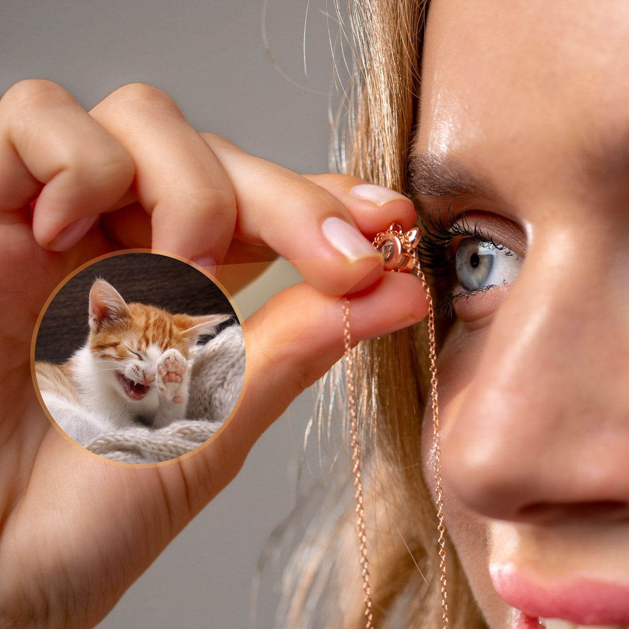 Cat Photo Necklace