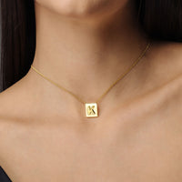 Thumbnail for Rectangle Initial Necklace