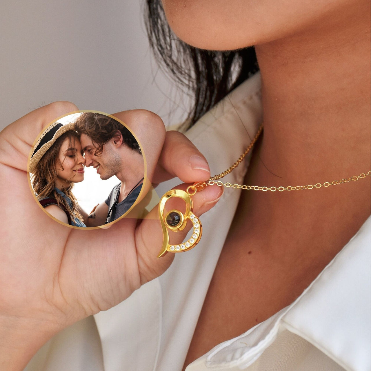 Collier Photo Romantique