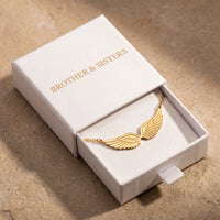 Thumbnail for The gold necklace in the Brother & Sisters gift box | SKU: 42001-gold