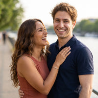 Thumbnail for Affirmation bracelet — worn by a couple, rose gold | SKU: bgby-rg
