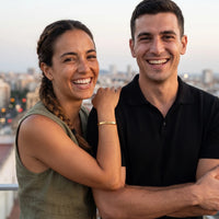 Thumbnail for Carpe diem bracelet — worn by a couple, gold | SKU: cp-g