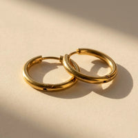 Thumbnail for Everyday Waterproof Hoops in Gold, product photo | SKU: 41001-gold