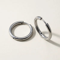 Thumbnail for Everyday Waterproof Hoops in Silver, product photo | SKU: 41001-silver