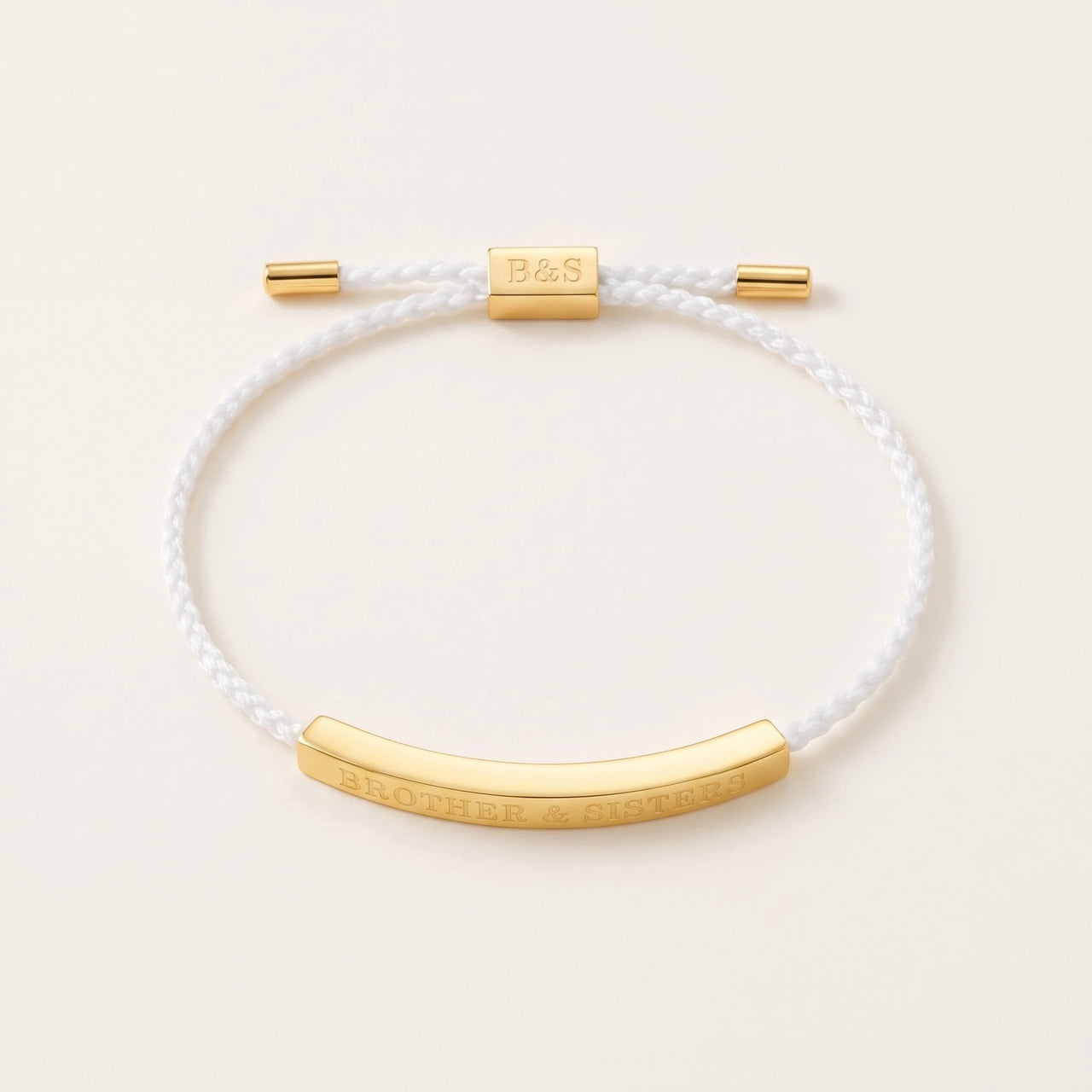 White bracelet — product photo on a white background, gold | SKU: laperle-g