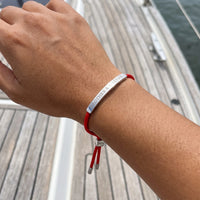 Thumbnail for L'Amour, silver bracelet — real size | SKU: lamour-wg