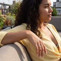 Thumbnail for Heart ring — worn on a relaxed day, gold | SKU: lecoeur