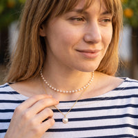 Thumbnail for Dainty necklace — worn, everyday gesture, gold | SKU: lepure