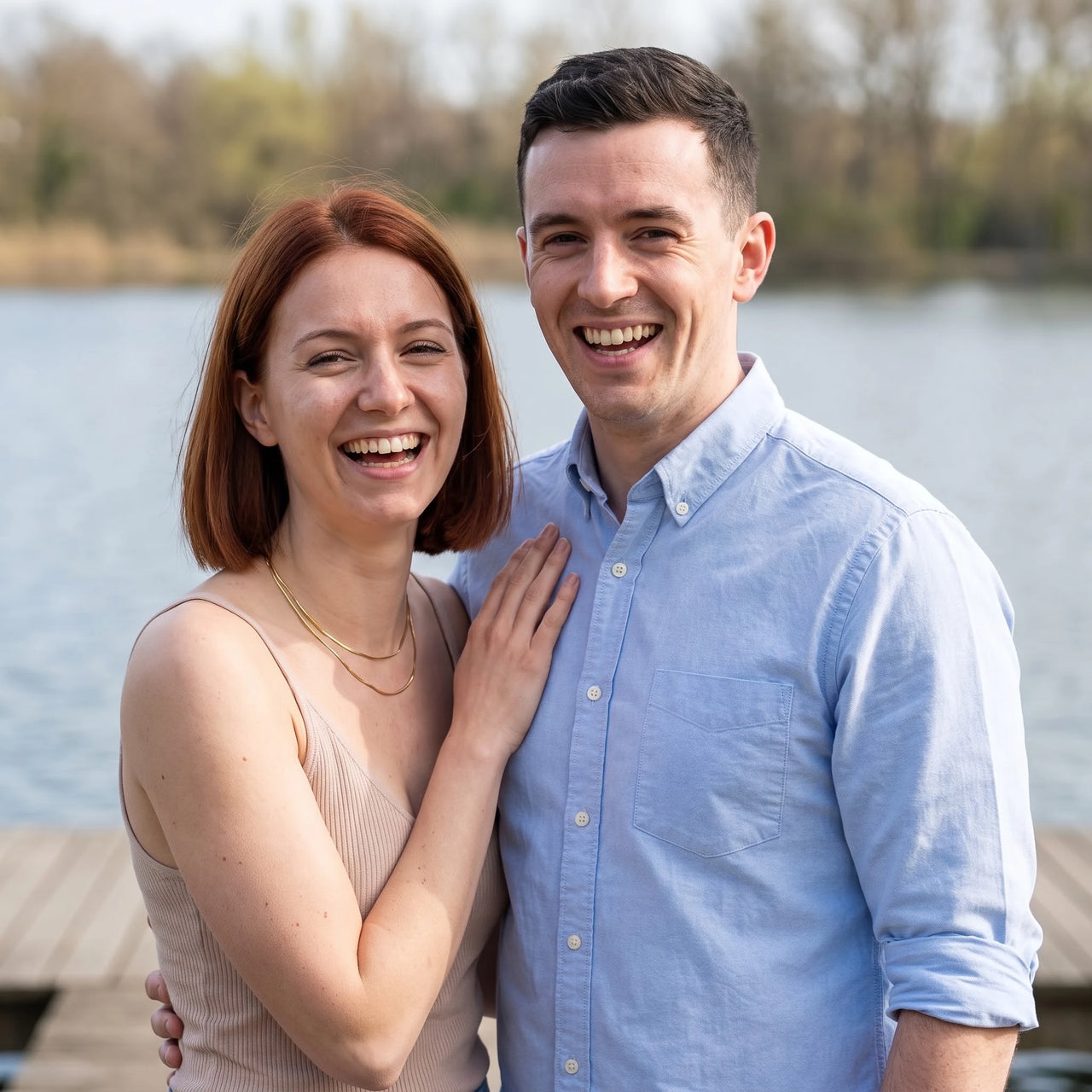 The Simple, gold necklace — couple | SKU: lesimplenecklace