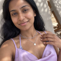 Thumbnail for Silver necklace for women — worn on a relaxed day, silver | SKU: le-tendance-wg