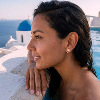 Thumbnail for Stainless steel stud earrings — worn by the water, rose gold | SKU: 10287609-rose-gold-color