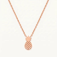Thumbnail for Pineapple necklace — product photo on a white background, rose gold | SKU: 8050907-rose-gold