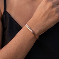 Thumbnail for Engraved bracelet — close-up of the details, rose gold | SKU: lbat-rg