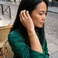 Thumbnail for Mantra bracelet — worn, everyday gesture, gold | SKU: nftd-g