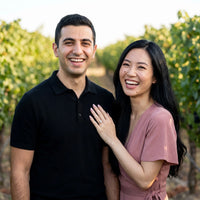 Thumbnail for Radiant cut engagement ring — worn by a couple, rose gold | SKU: 1969566-4-5-rose-gold