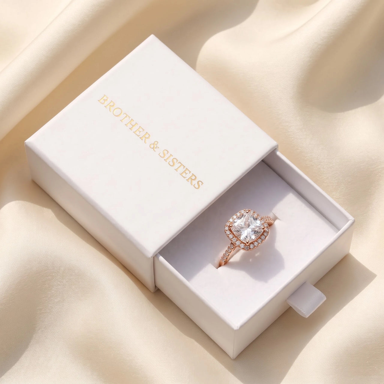 Rose gold engagement ring — in the gift box, rose gold | SKU: 497131-4.5-rose-gold