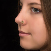 Thumbnail for Whispering Nose Ring - Titanium Nose Jewelry - Gold Nose Ring - Nose Piercing Jewelry Nose Ring Brother & Sisters